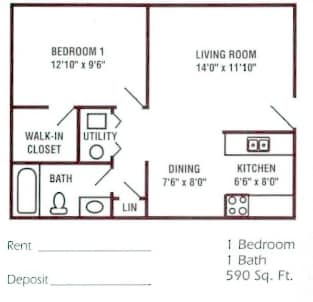 One Bedroom, One Bathroom - Elevate at 4400