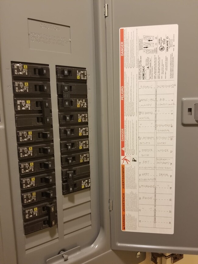 ELECTRICAL PANEL - 102 Essex Ln