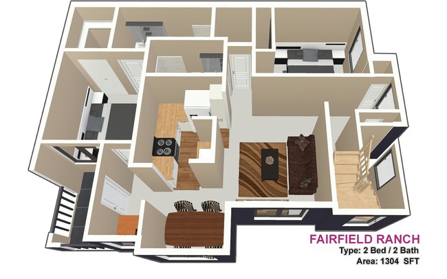 2 BED / 2 BATH - Fairfield Ranch