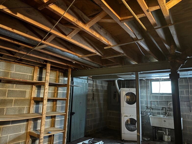 Washer & Dryer area in basement - 206 Longmeadow Dr