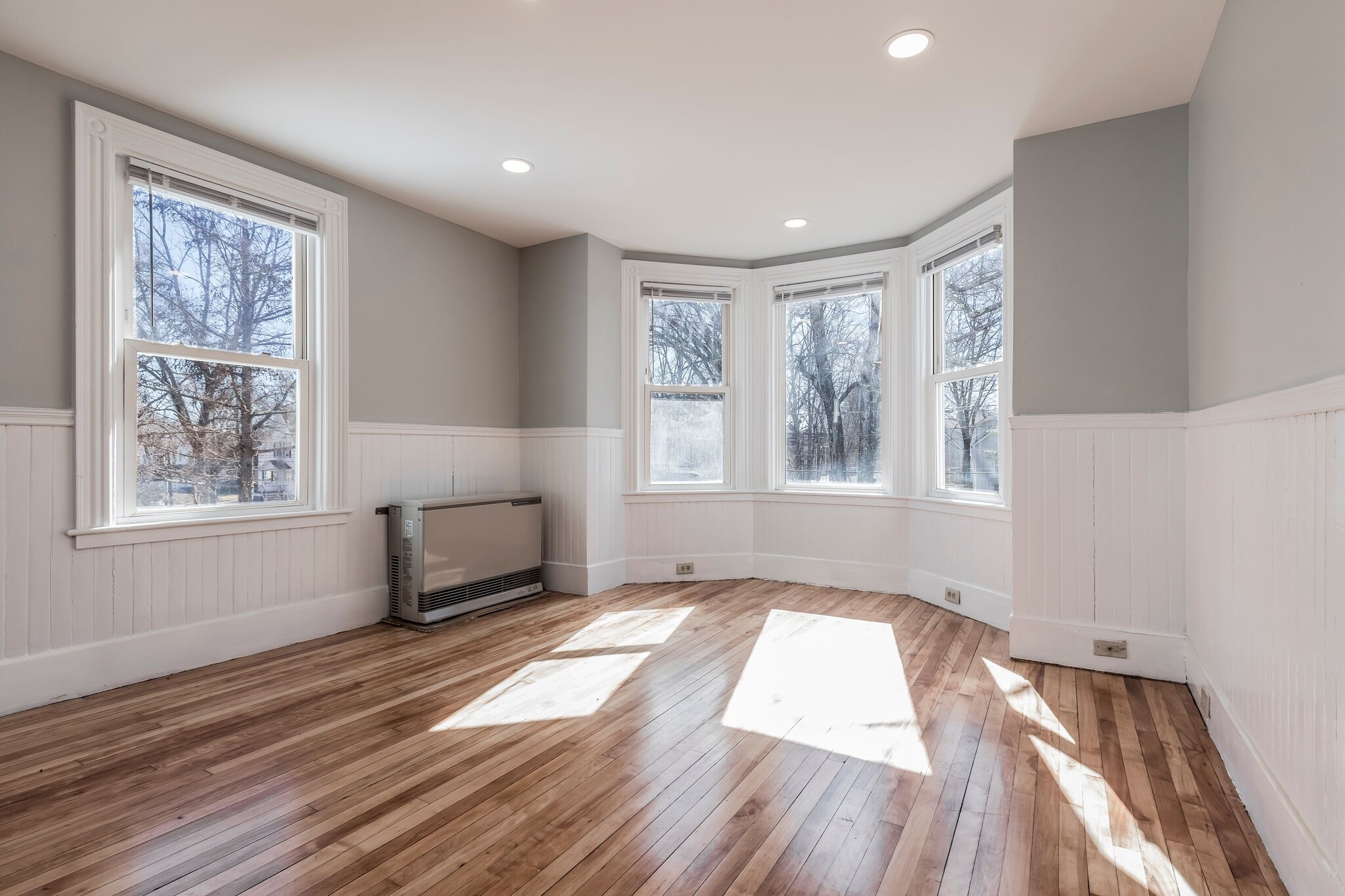 Living area - Home is heated with a Rinnai heater. Pictured. - 221 Bridge St
