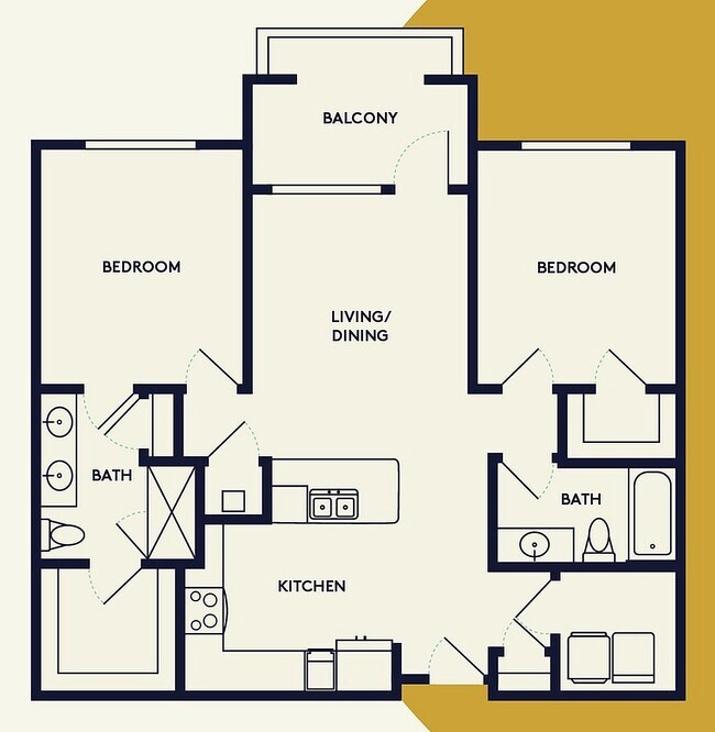 B1-ALT1 | 2bed 2bath - Creekside Park The Grove