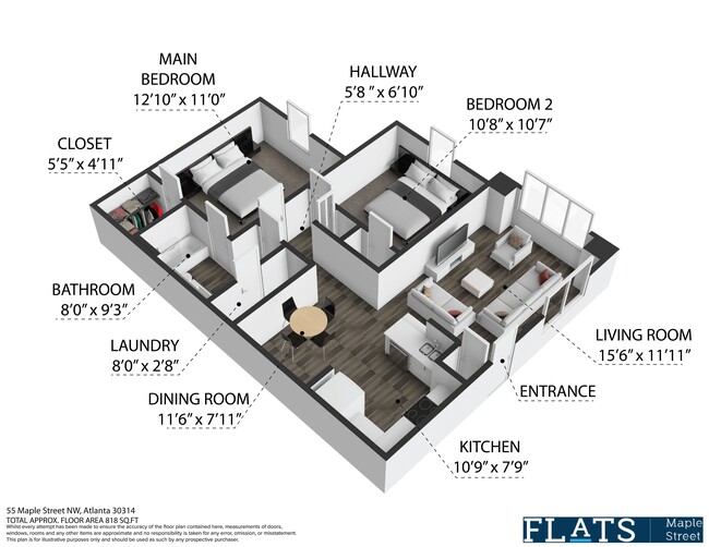 Floorplan - Flats on Maple Street