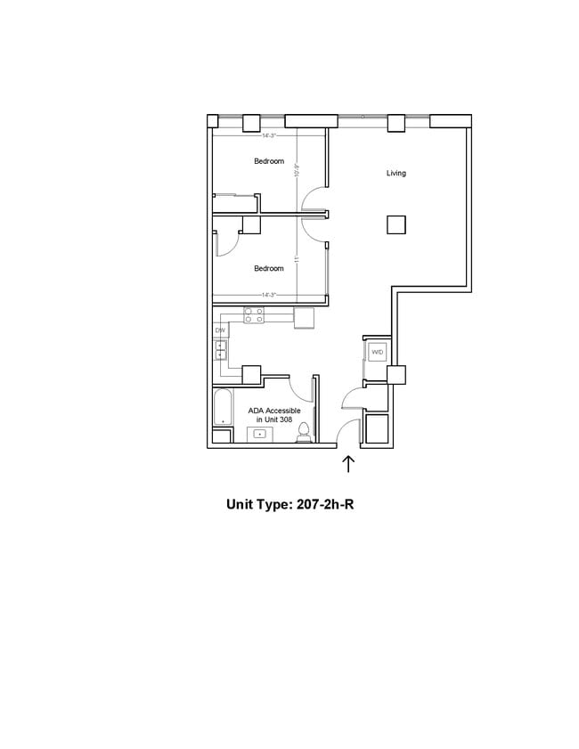 Floorplan - Mid City Apartments