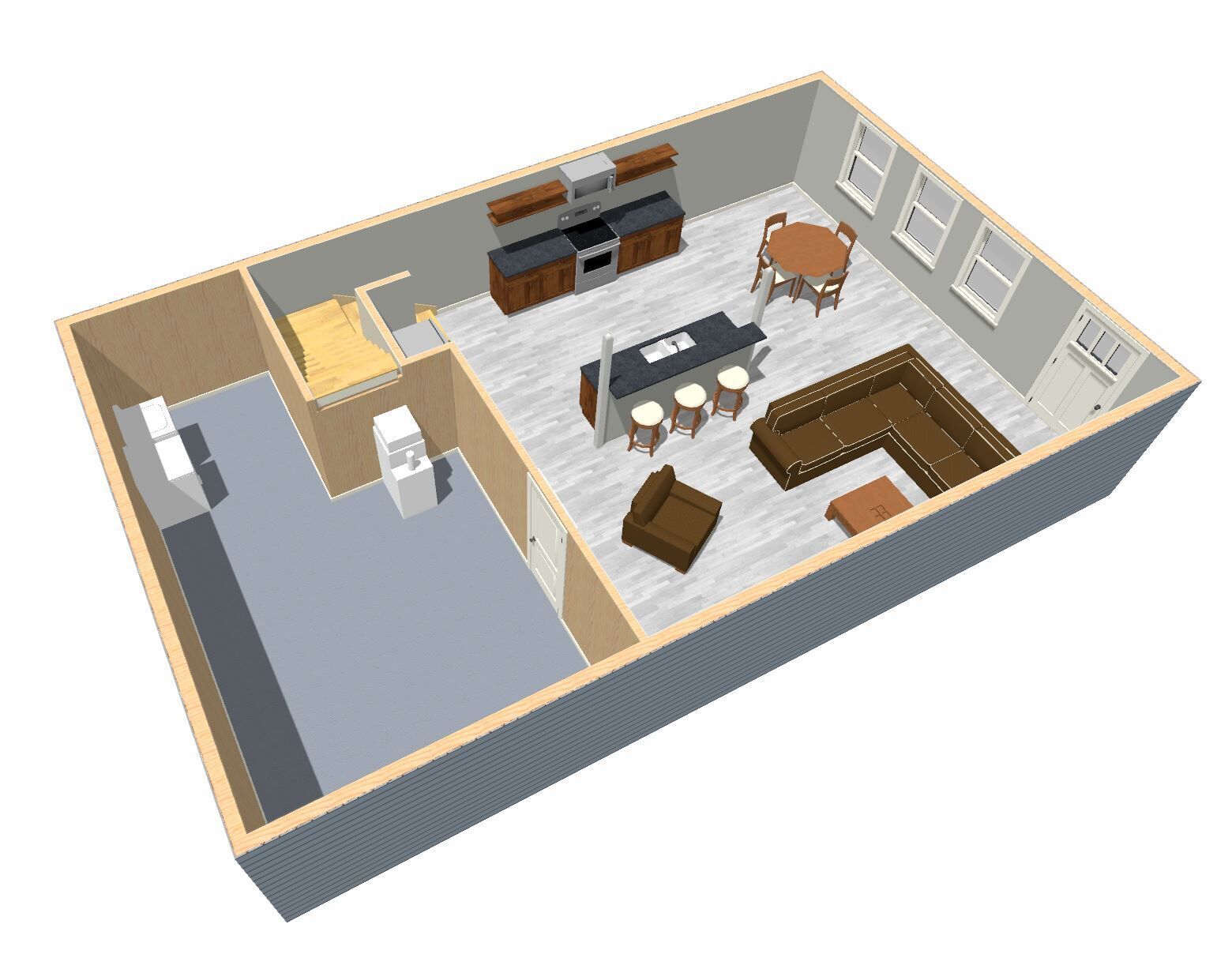lower level floor plan - 119 Fyfer Pl