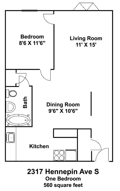 Floorplan - 2317 Hennepin Apartments
