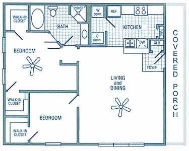 2 Bedroom / 1 Bathroom - Amelia Parc II