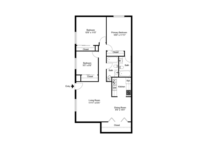 ParkCityNorth_plans-1280x960_3bed_2bath_PE - Park City Apartments