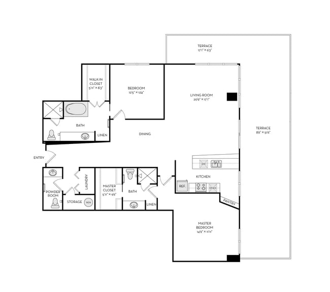 Floorplan - The Heights at Park Lane