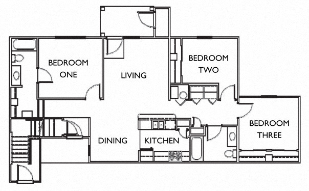 Floorplan - Prairie Apartments I & II