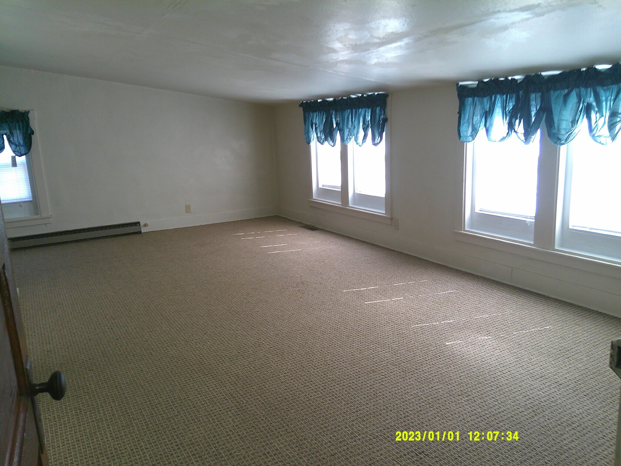 Upstairs bedroom from doorway - 124 N F St