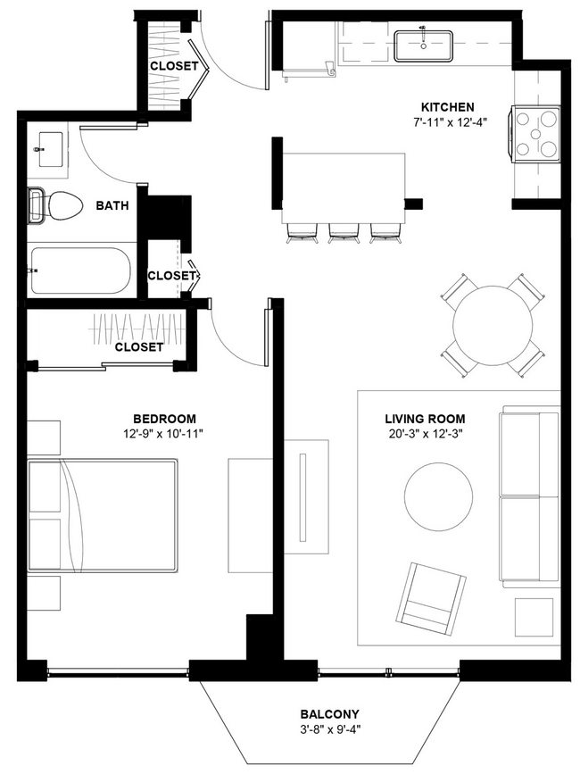 Floorplan - 1250 Lasalle