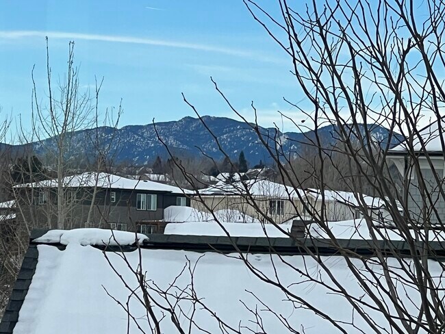 peak a boo mountain views from the primary bedroom windows - 2822 Cascade Creek Dr