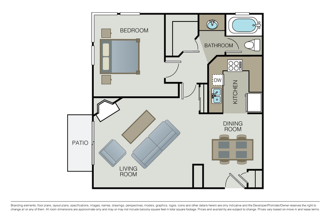 Floorplan - Essex Properties at Miracle Mile