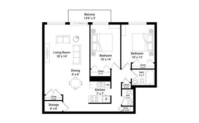 Floorplan - The Venue On Knox Apartments
