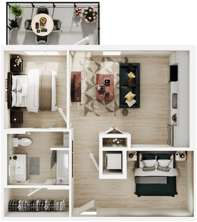 Floorplan - Link Apartments® Four12