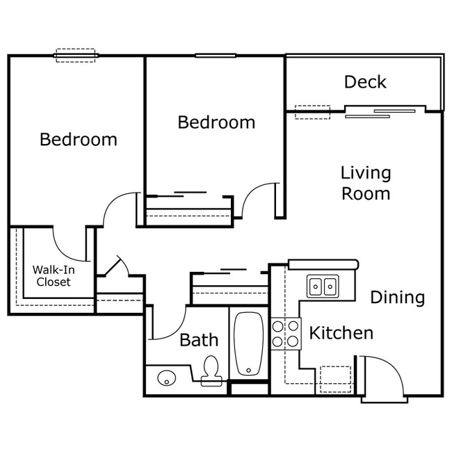 2BR/1BA - Sungrove Senior Apartment Homes