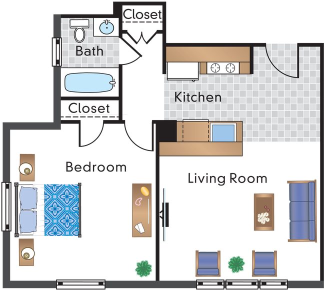 Floorplan - The Rodney Apartments