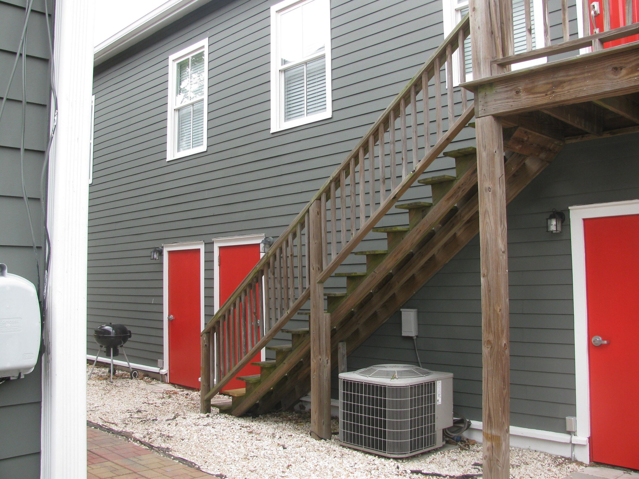 Stairs to Carriage House - 537 E Hall Ln