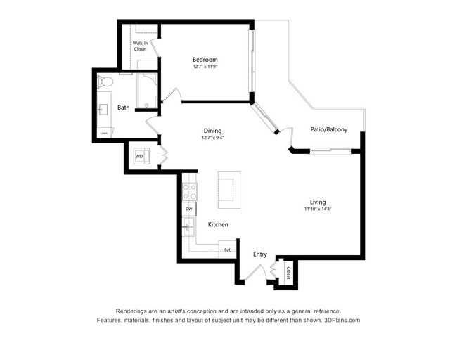 Floorplan - The Reef at Riviera 62+ Apartments