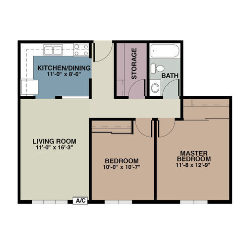 Floorplan - Barrington Apartments