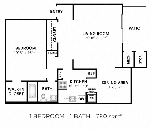 Floorplan - East Meadow Apartment Homes