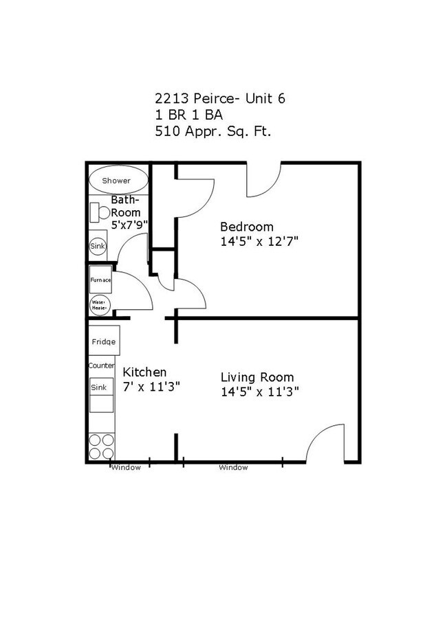 Floorplan - Peirce Avenue Apartments