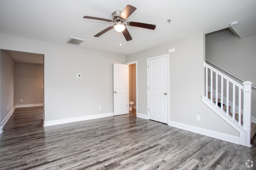 2BR, 1.5BA - 1,050SF Renovated - Living Area - Caswell at Riverwalk