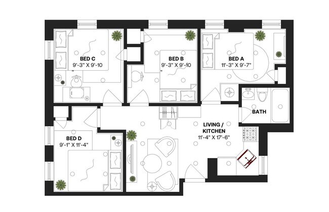 Building Photo - Room in Shared 4 bed/1 bath home in Upper West Side