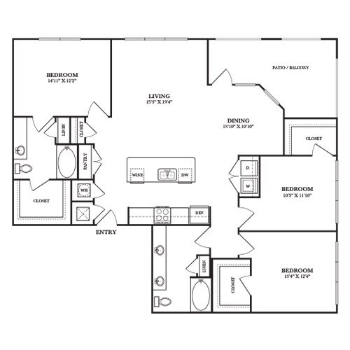 Floorplan - Rocklyn at Samuels Ave