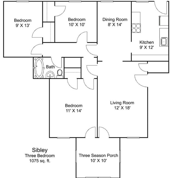 Floorplan - The Breton Apartments