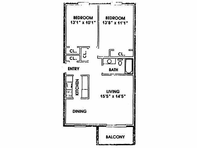2x1 785 - Kings View Apartments