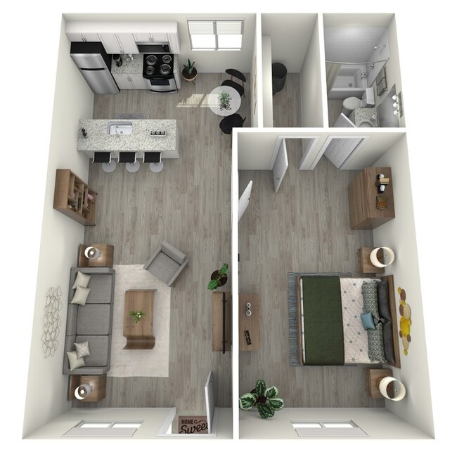 A2 - 1 Bed 1 Bath - Rise Midtown