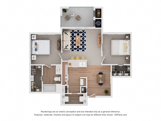 Floorplan - Mariposa at Bay Colony 55+ Apartments