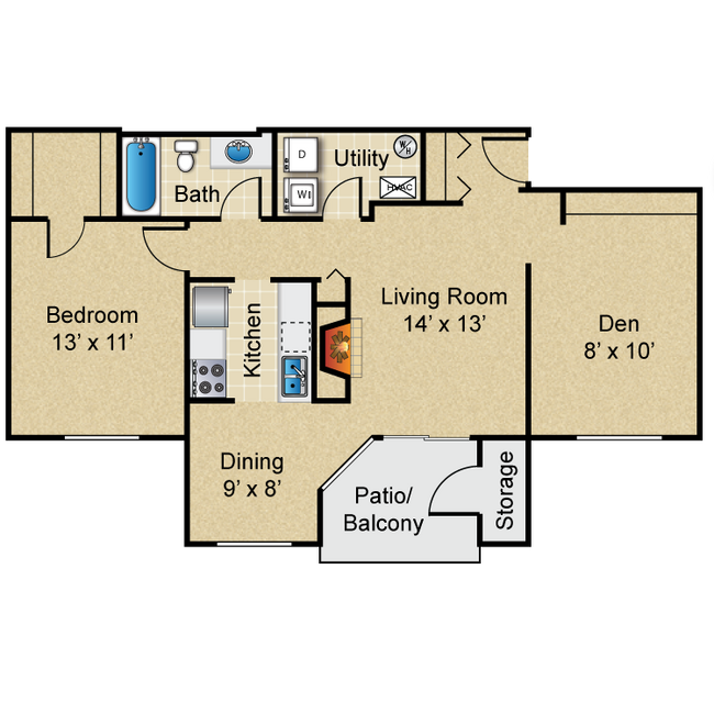 Floorplan - The Villages of Bent Tree Apartments