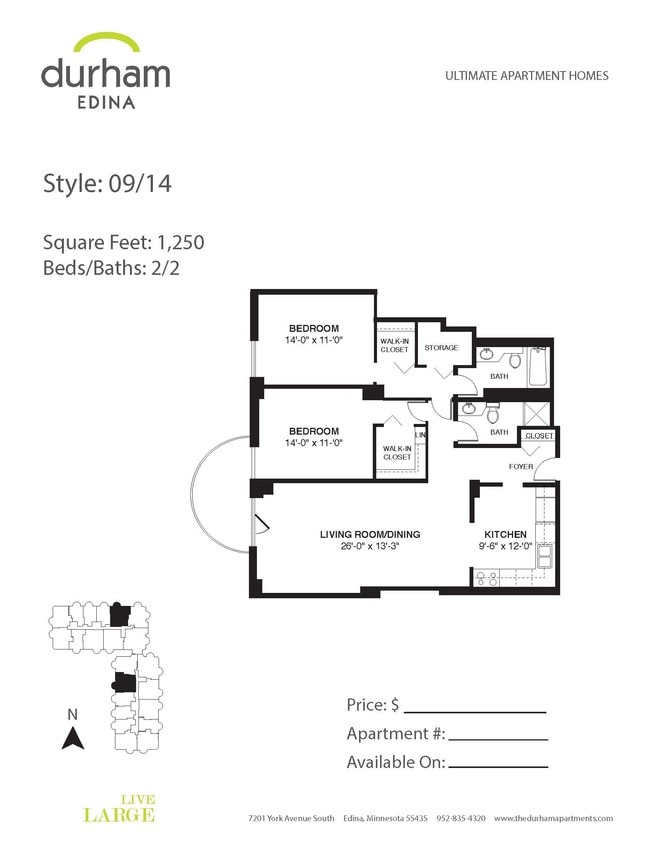 Floorplan - Durham