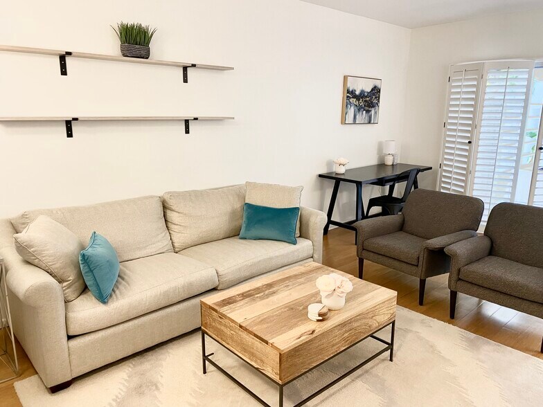Living Room sofa, desk, chairs - 1131 Alta Loma Rd