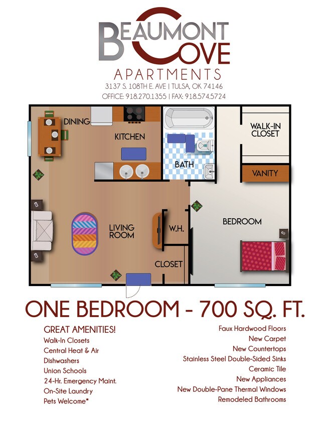 Floorplan - Beaumont Cove Apartments