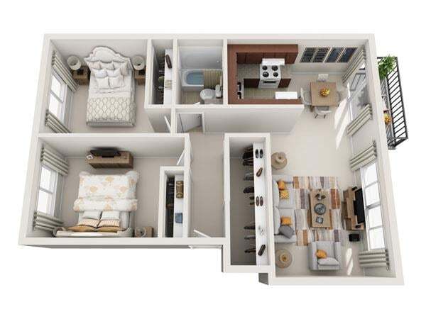 Floorplan - Lakeside Landing Apartments