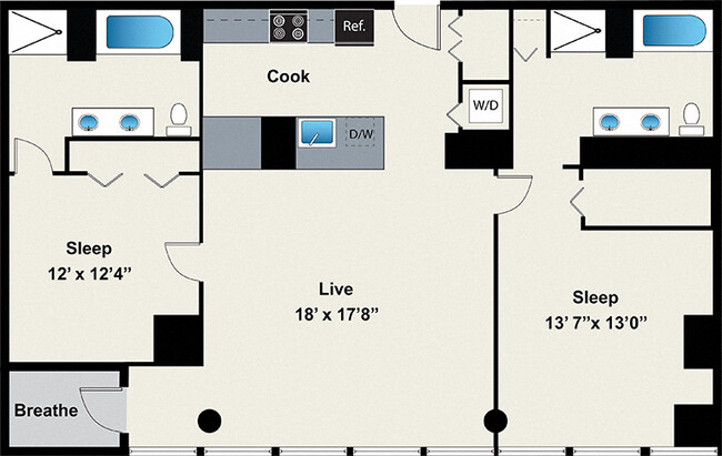 Floorplan - 24 S Morgan Apartments