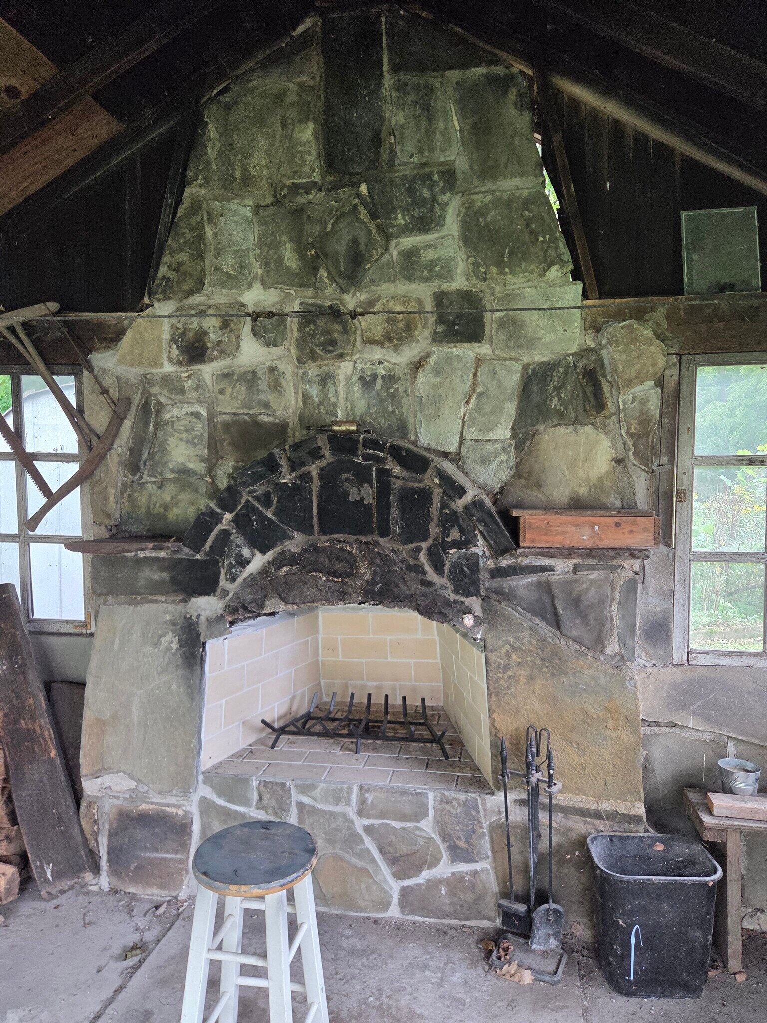 Massive Hearth in the Fire Shed - 117 Arlington Ave