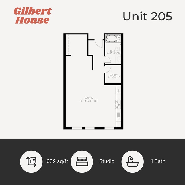 Floorplan - Gilbert House Apartments