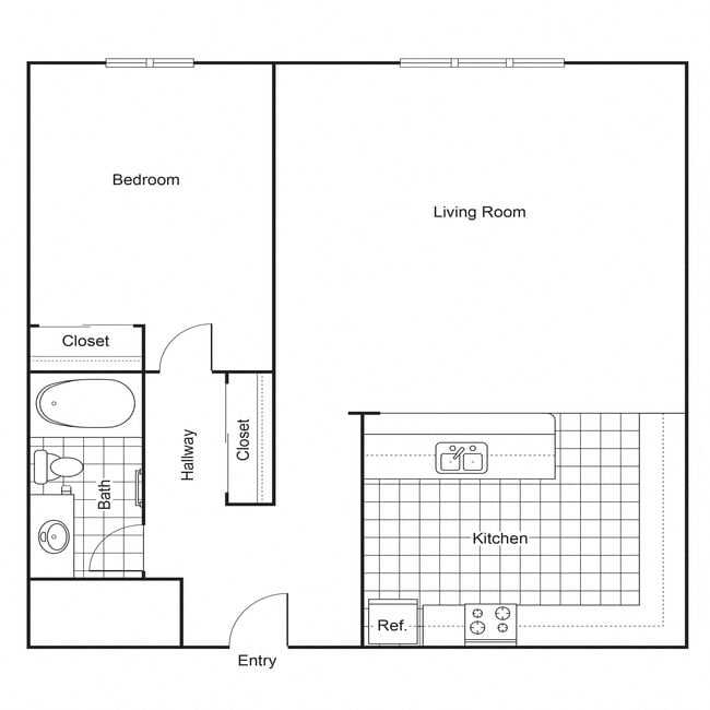 Floorplan - Blaisdell Apartments