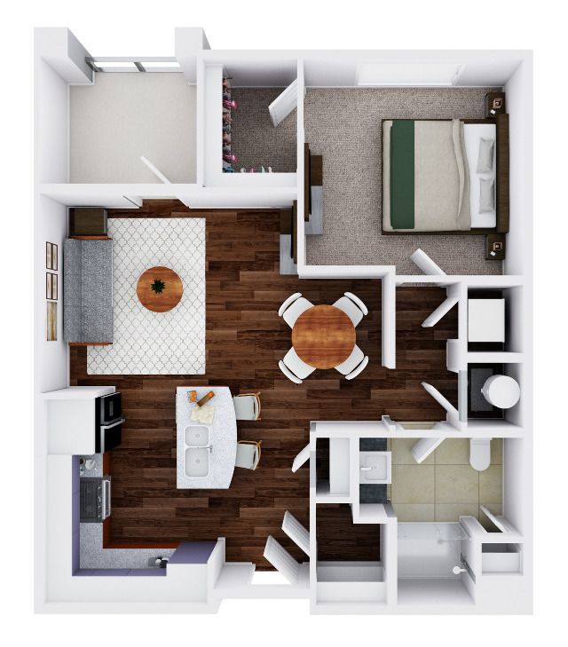 Monet 1B | 1 bed / 1 bath - The Alloro at University Groves