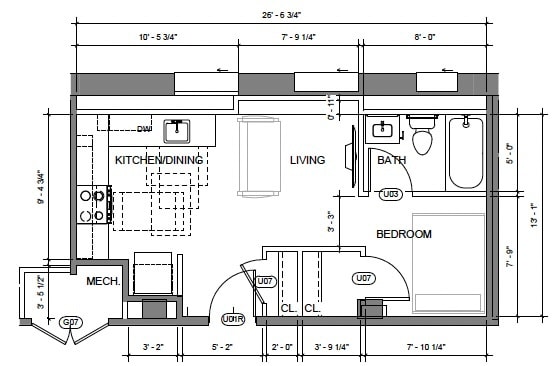 Floorplan - The J.C Layne at Euclid