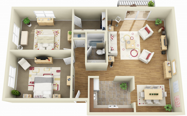 Floorplan - Saratoga Garden Apartments