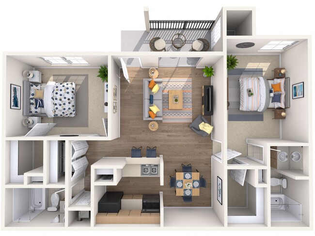 Floorplan - Urban Palms Apartment Homes