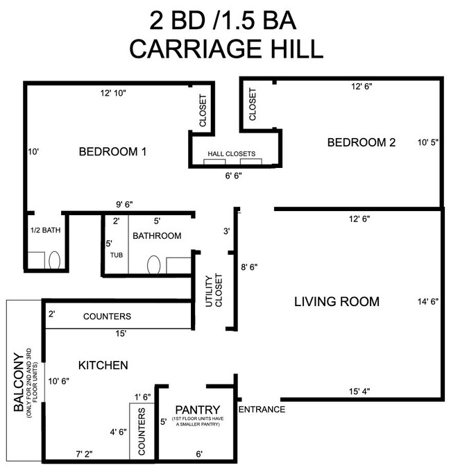 Floorplan - Carriage Hill