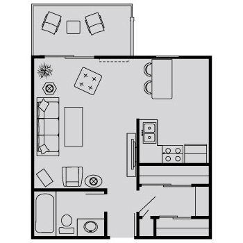 Floorplan - Kensington Woods Apartments