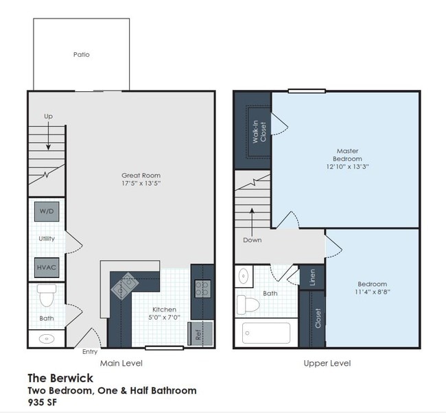 Floorplan - Oak Forest Townhomes & Apartments